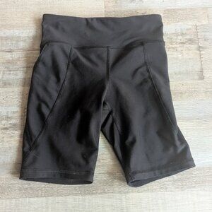 Girls Old Navy Active PowerSoft Biker Shorts – Black | Size M (8)